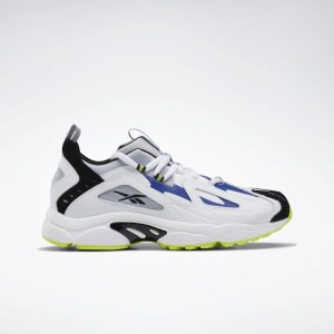 Adidasy Męskie Reebok DMX Series 1200 Białe/Niebieskie/Głęboka Zielone PL 25BSICU